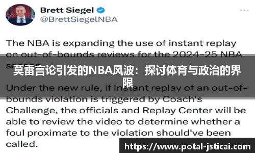 莫雷言论引发的NBA风波：探讨体育与政治的界限